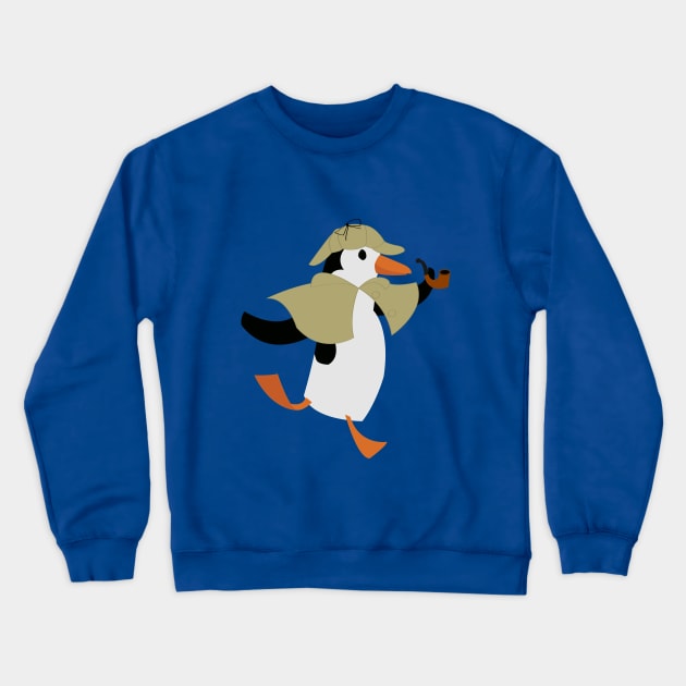 Sherlock Penguin Crewneck Sweatshirt by NightmareProds